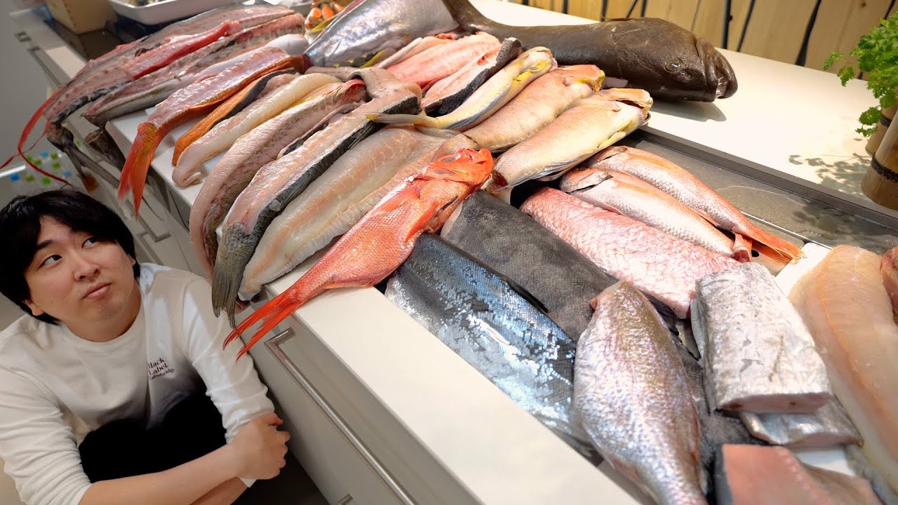 【過去一】コラボで残った大量の魚をさばきまくり、最強の海鮮丼作ってみた！