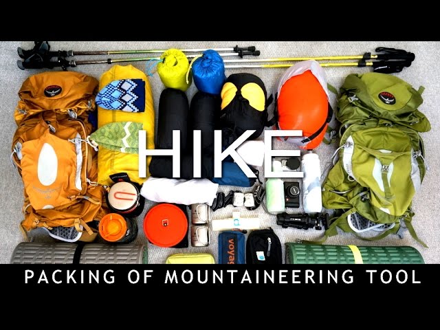 登山ザックの中身とパッキング方法