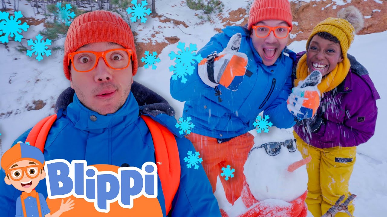 Blippi's Snow Day with Meekah❄️ | Blippi Songs 🎶| Educational Songs For Kids