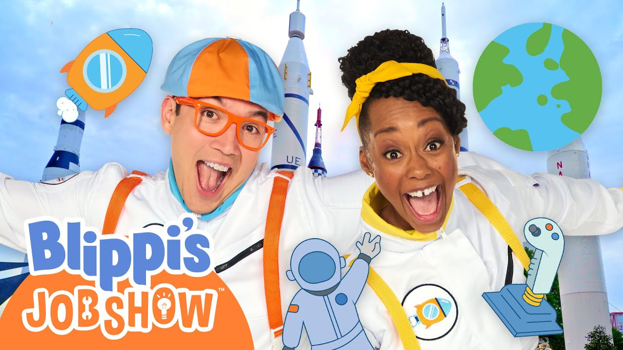 We Explore Space! 🚀🎶 | Blippi's Job Show | An Adventure Among the Stars | Music Videos for Kids