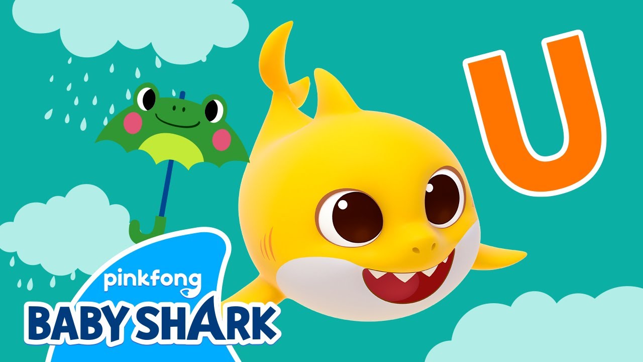 Baby Shark's Umbrella | Baby Shark's ABC Song | Learn ABCs with Baby Shark Official