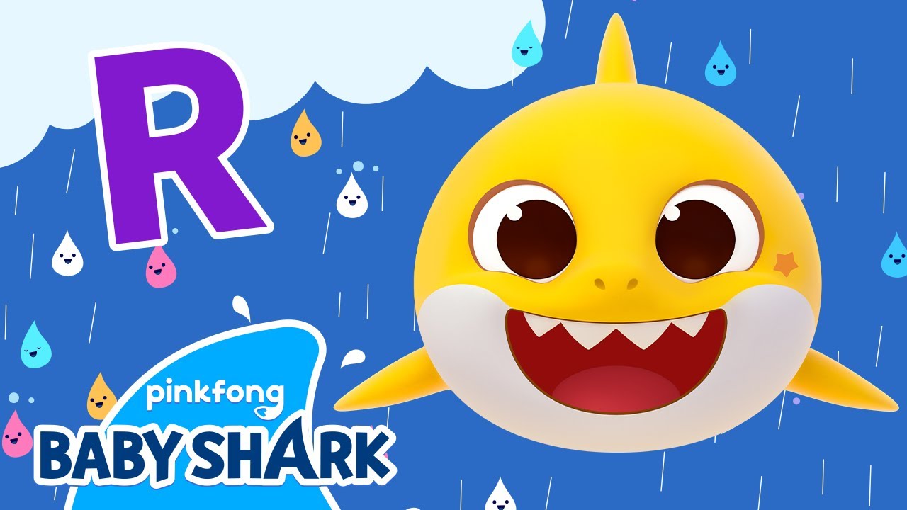 ☔️Rain, Rain, Go Away - Letter R | Baby Shark's ABC Song | Learn ABCs with Baby Shark Official